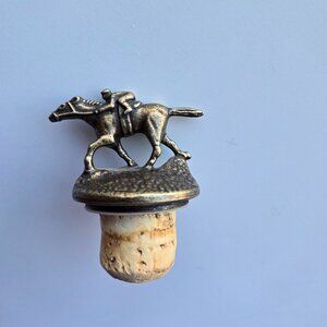 Blanton's Single Barrel Bourbon Whiskey Horse & Jockey Cork Stopper Letter N